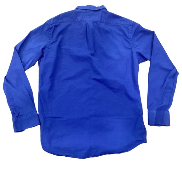 Old Navy royal blue long sleeve button down Oxford shirt | men’s M | slim fit - Picture 2 of 6